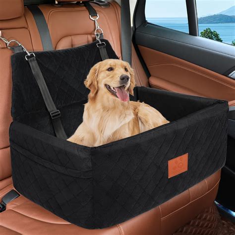 HEGCOIIE Dog Car Seat for Large Medium Dog, Washable Pet Car Seat for Dogs Under 55 lbs or 2 ...