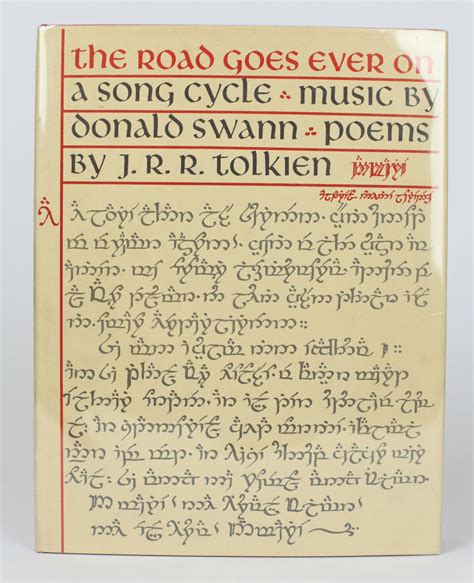 The Road Goes Ever On First US Edition by J.R.R. Tolkien, Donald Swann ...