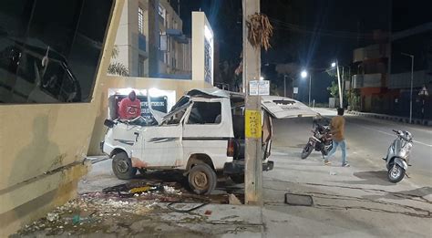One dead, two injured as car crashes into KEB security compound wall in ...