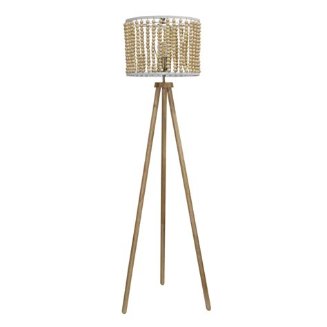 Halo Beaded Three Legged Floor Lamp | Mid in Mod