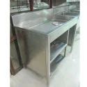 Stainless Steel Tables & Counters - SS.Work Table with Sink & 2 U/s ...