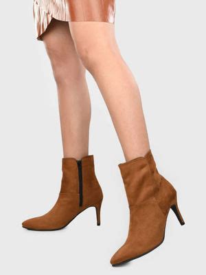 Buy ADORLY Women Tan Stiletto Heel Casual Boots (EU 36) Online