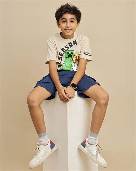 Minecraft Printed Regular Fit Tshirt For Boys – Kidsville