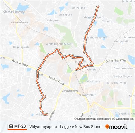 mf28 Route: Schedules, Stops & Maps - Laggere New Bus Stand (Updated)