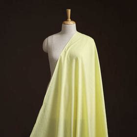 Yellow Prewashed Cotton Plain Fabric