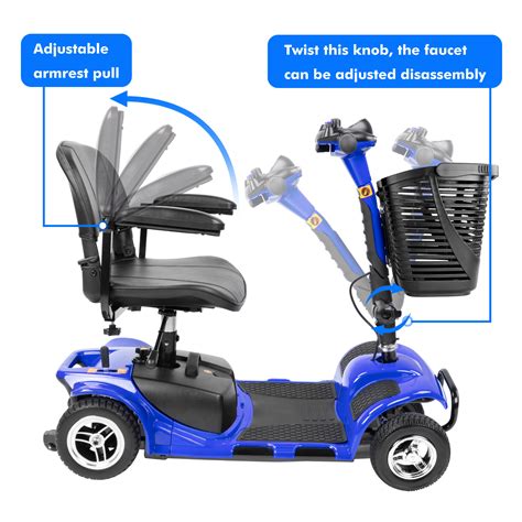 4 Wheels Mobility Scooter Power Wheelchair Folding | Ubuy India