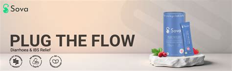 Buy Sova Plug The Flow for Diarrhea, IBS Relief, Prevent Loose Stools ...