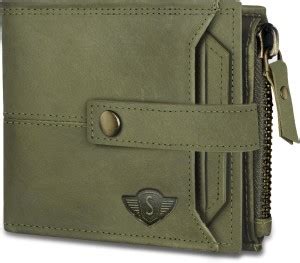 SPIFFY Men Trendy Green Genuine Leather Wallet Green - Price in India ...