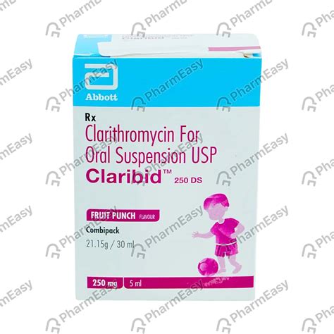 Claribid Ds 250 MG/5ML Dry Suspension (30): Uses, Side Effects, Price ...