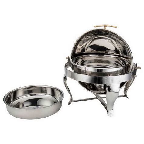 Stainless Steel Roll Top Chafing Dish, 5 Liter's Capacity, Buffet Supp ...