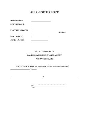 Allonge - Fill and Sign Printable Template Online