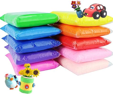 Buy 24 Colors Air Dry Clay Magical Kids Clay Ultra Light Modeling Clay ...