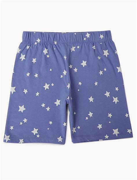 Buy Pack of 2 Pure Cotton Printed Pajama Set at Marks & Spencer