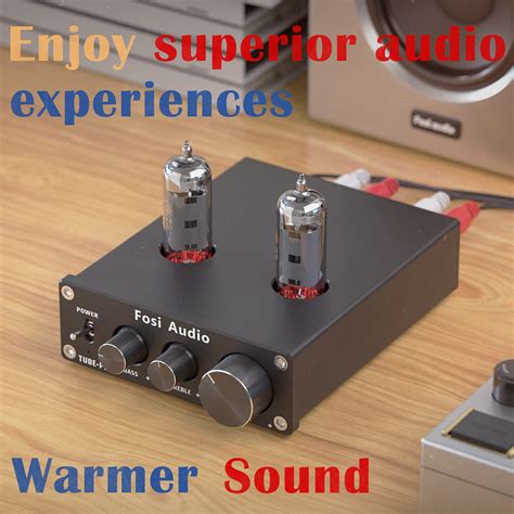 Buy Fosi Audio P1 Tube Preamplifier Mini Hi-Fi Stereo Preamp 6K4 Valve ...