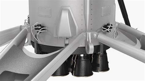 Launch Vehicle with Landing Legs 3D | 3D Molier International