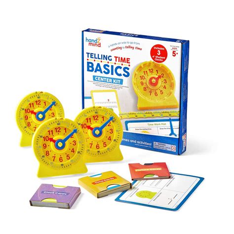 Buy hand2mind Telling Time Basics Center Kit, NumberLine Learn to Tell ...