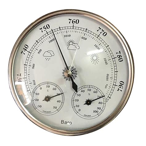 CALANDIS® Dial Type Weather Station Barometer Thermometer Hygrometer ...