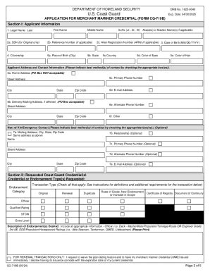 2024 Form USCG CG-719B Fill Online, Printable, Fillable, Blank - pdfFiller