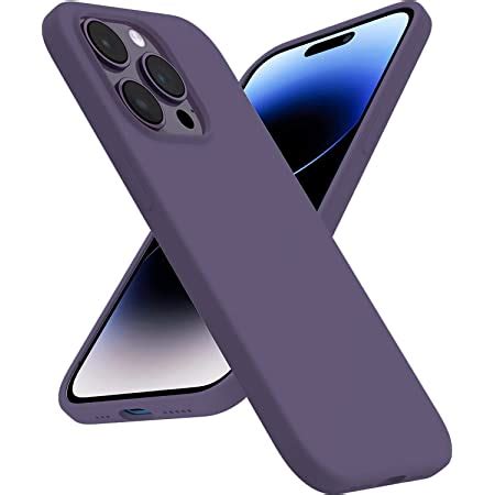 Elzzi ® Liquid Silicone Cover Compatible for iPhone 14 Pro Max Case (6. ...