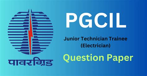 PGCIL Junior Technician Trainee (Electrician) Question Paper PDF