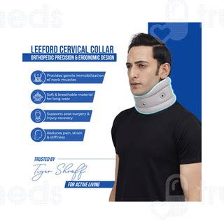 Leeford Soft Cervical Collar With Support Large 1 - Uses, Side Effects ...