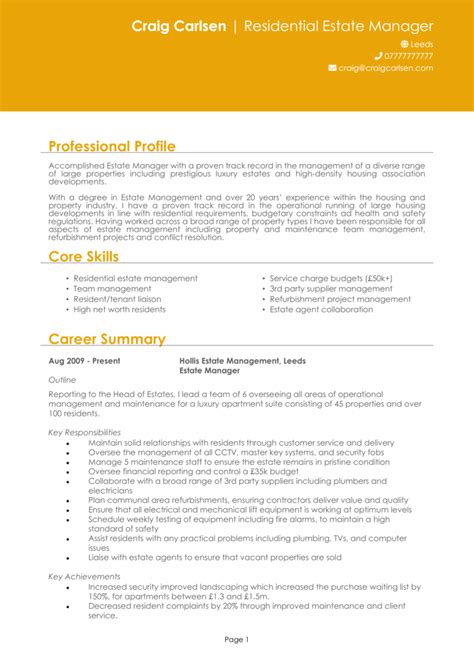 Image result for Good CV Example