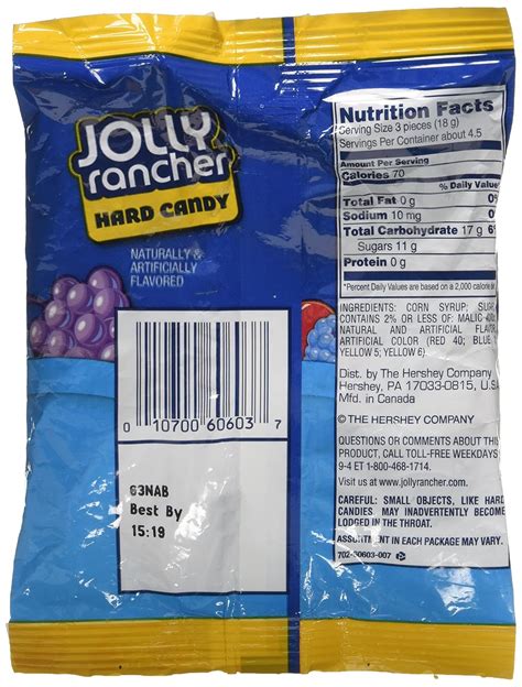Jolly Rancher Hard Candy Nutrition Info | Besto Blog