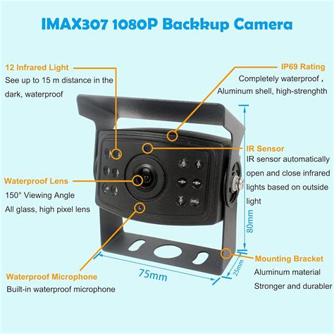 Buy CAMSLEAD 1080P Car Backup Camera System 9 inch Monitor Built-in DVR ...