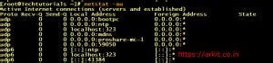 Linux netstat command can help you to troubleshoot Network RHEL 7