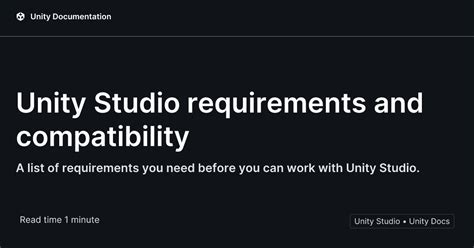 Image result for Unity Software System Requirements