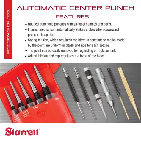 Starrett Steel Automatic Center Punch with India | Ubuy
