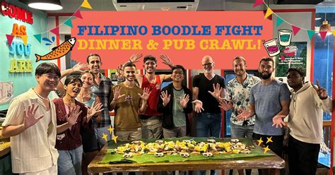 Filipino Boodle Fight Dinner And Free Pub Crawl | Abraham Manila, 7840 ...