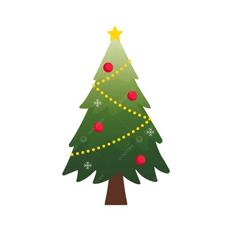 Christmas Tree Illustration Vector Cartoon, Christmas, Merry Christmas, Christmas Illustrations ...