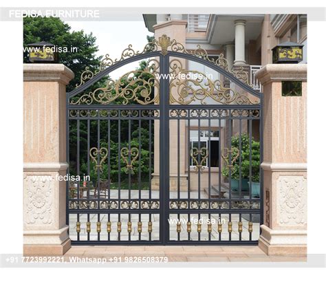 Single Gate Design Modern House With Gate Contemporary Gate Design Pipe ...