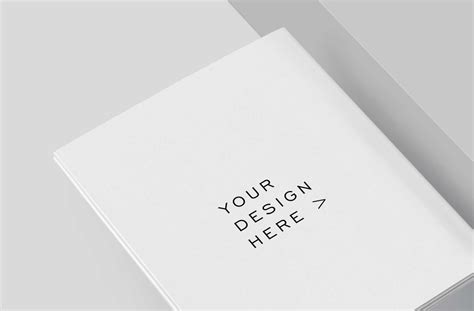 Floating Square Hardcover Book Mockup Premium Display | ZippyPixels