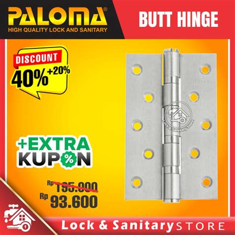 Jual Engsel Pintu Paloma BHP414 PLM BHP ESS 5X3X3MM 4BB SSS - Kota ...
