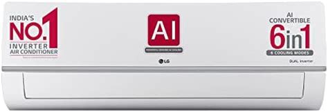 LG 1.5 Ton 5 Star AI DUAL Inverter Split AC (Copper, Super Convertible ...