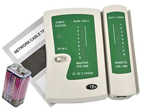 BTSTECH RJ45 & RJ11 Network Cable Tester with 9V Battery - Fast ...