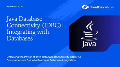 Image result for JDBC Connectivity in Java for Core Java