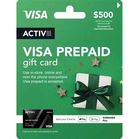Activ VISA $500 Prepaid Gift Card - Kmart