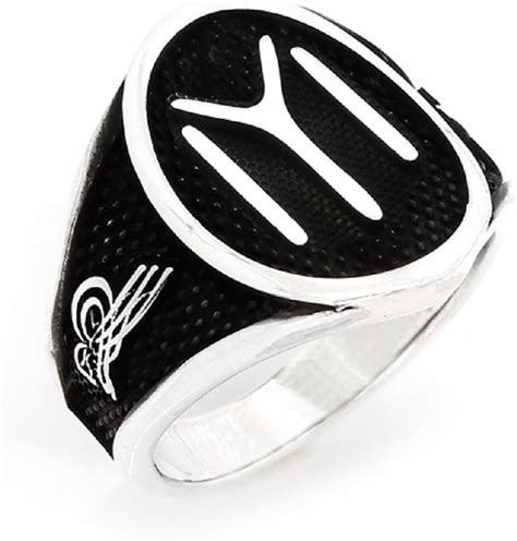 Argunjewellery Turkish Ottoman Ertugrul Sterling Silver Men's Ring ...
