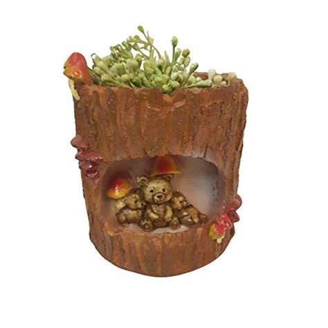 Wonderland Bear Shape Flower Pots Outdoor Indoor Garden Planters,Resin ...