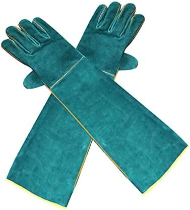 Irovami Anti-Bite Safety Gloves Ultra Long Green Pets Grip Biting ...