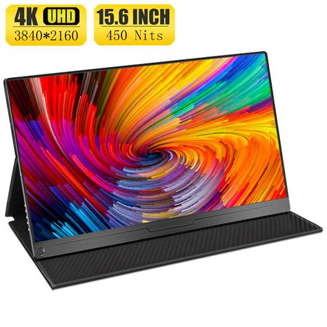 Portable Monitor 4K, Newsoul 15.6" UHD Portable Laptop Monitor IPS ...