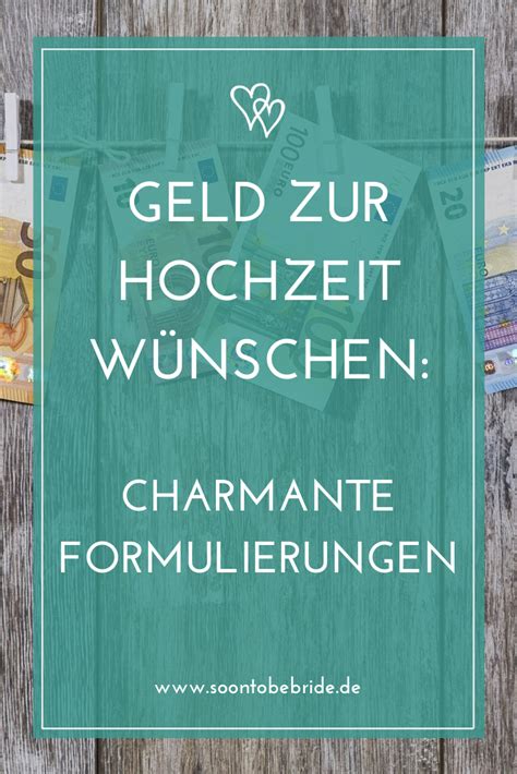 Hochzeit Einladung Geld Statt Geschenke