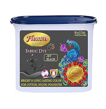 Flexon Dye Powdered Fabric Dye (BLACK)- 50g : Amazon.in: Home & Kitchen