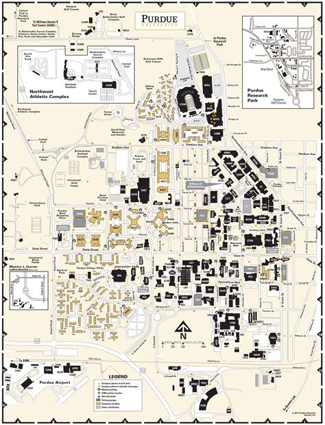 Purdue University Campus Map | Purdue university, Campus map ...