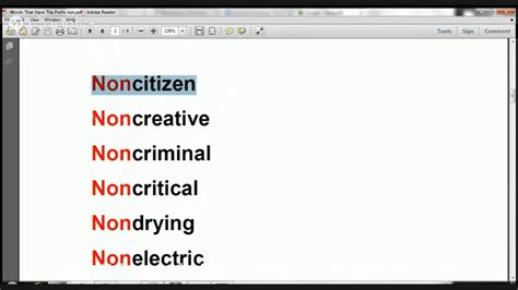 Image result for Prefix Non-Examples