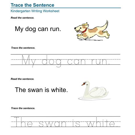 Kindergarten Sentence Worksheets | Made By Teachers