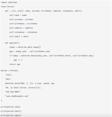 Image result for Class Person Python